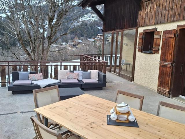 La Coufa, Spacieux Duplex En Chalet, Terrasse, Jardin, Vues Montagnes La Giettaz Exterior photo