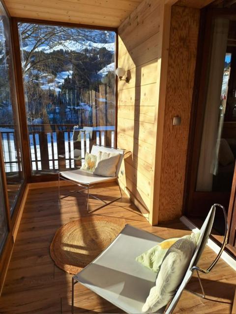 La Coufa, Spacieux Duplex En Chalet, Terrasse, Jardin, Vues Montagnes La Giettaz Exterior photo